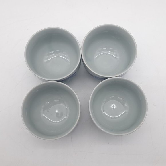 Four Sake or Tea Cups New Vintage Fish Theme - Picture 3 of 10